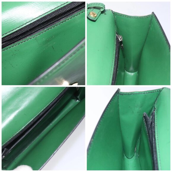 LOUIS VUITTON Epi Pochette Arche Shoulder Bag Green M52574 LV Auth 130925 - Picture 15 of 16
